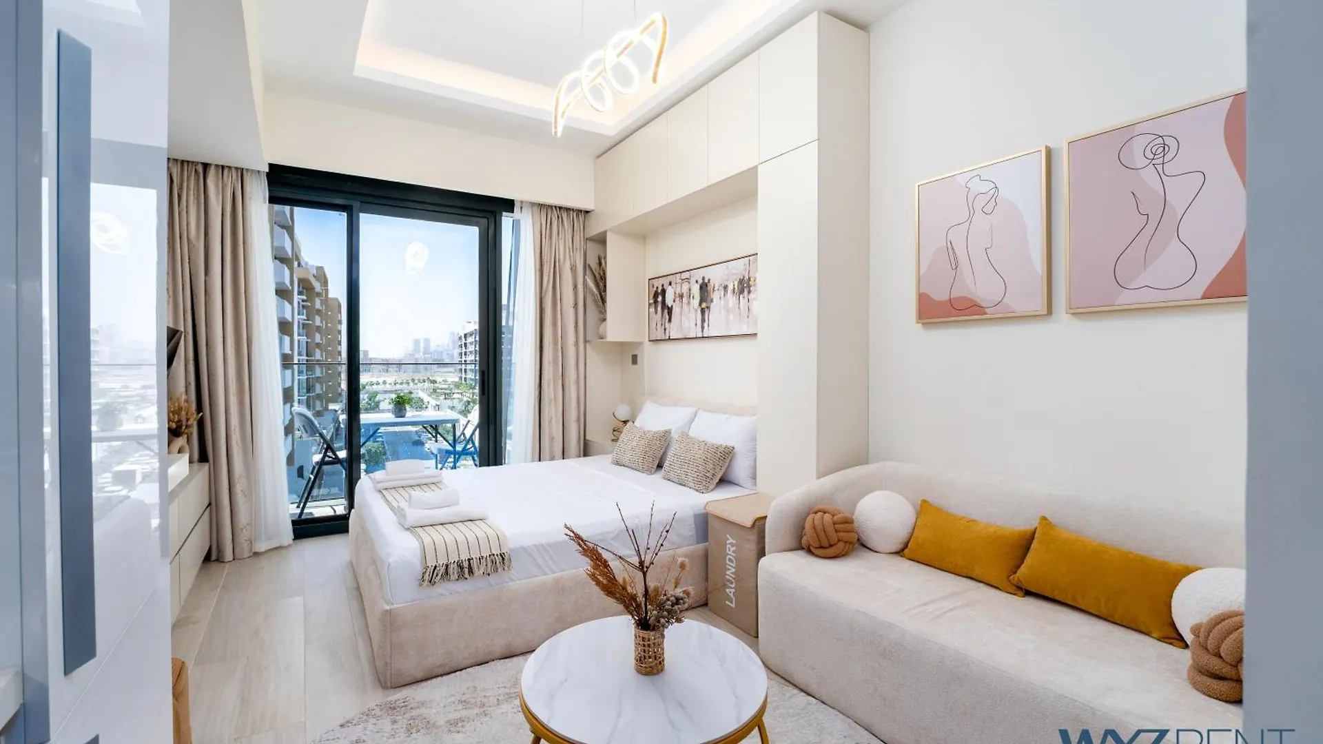 Amazing Studio In Azizi Riviera 9,City & Pool View Dubaj